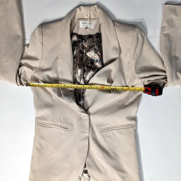 NWT Black Swan Daniella Blazer Jacket, Linen, size M - Picture 9 of 16